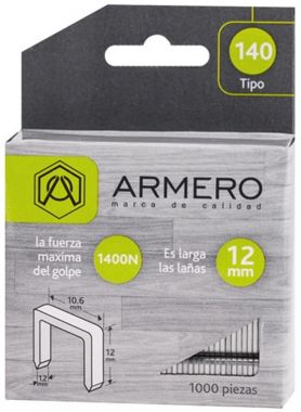 Скобы для степлера, тип 140, 12мм, 1000 шт ARMERO A312/013 ― STANLEY SHOP
