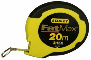 Рулетка измерительная длинная “FatMax” со стальной лентой, 20 м STANLEY 0-34-133