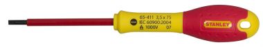 Отвертка электрика "FatMax VDE 1000V" изолированная с расширяющимся жалом под прямой шлиц STANLEY 0-65-411 ― STANLEY SHOP