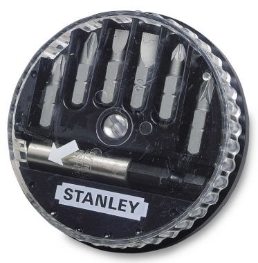 Набор из 6-ти вставок с шестигранным хвостовиком 1/4" и магнитного держателя STANLEY 1-68-737 ― STANLEY SHOP