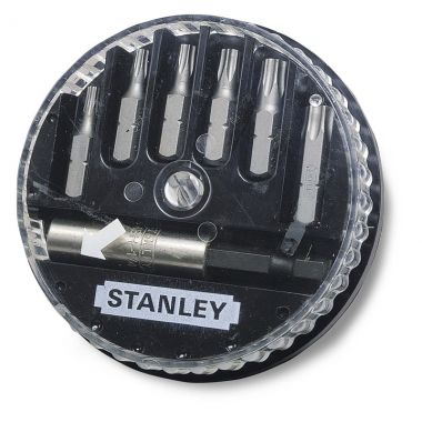 Набор из 6-ти вставок с шестигранным хвостовиком 1/4" и магнитного держателя STANLEY 1-68-739 ― STANLEY SHOP