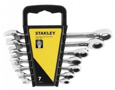 Набор комбинированных ключей с храповым механизмом - 7 предметов STANLEY 0-82-846 ― STANLEY SHOP