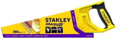 Ножовка по дереву SharpCut, зуб 11TPI, длина 380 мм STHT20369-1 STANLEY 1-20-369 ― STANLEY SHOP